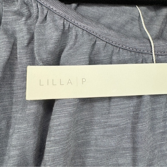 Lilla P Gray Flutter Sleeve Tiered Maxi Dress Small | NWT | Runs Big - Picture 7 of 7